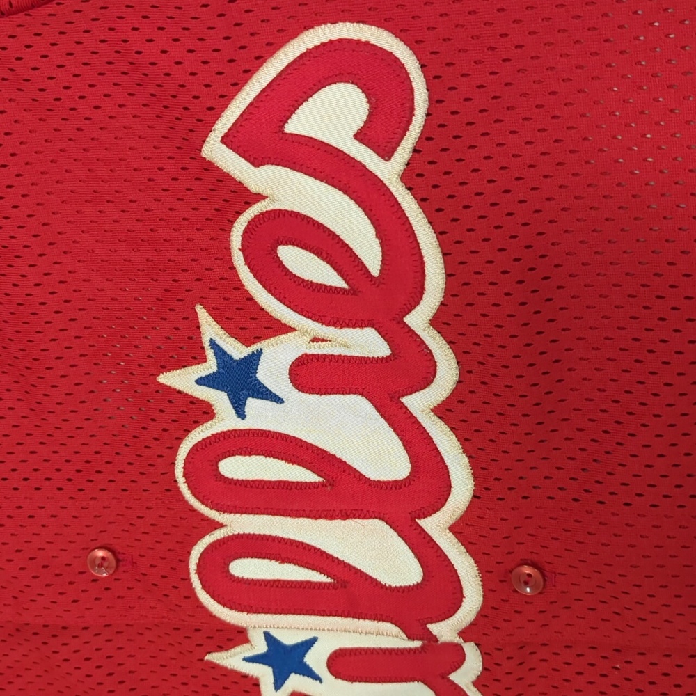Vintage 90s Majestic Philadelphia Phillies MLB Jersey 125th Anniversary MEDIUM - Picture 6 of 8